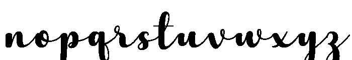 Bulkylucky Font LOWERCASE