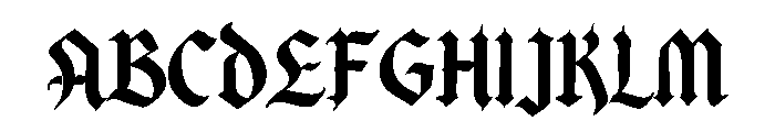 Bulldach Font UPPERCASE