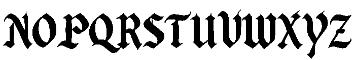 Bulldach Font UPPERCASE