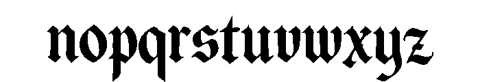 Bulldach Font LOWERCASE