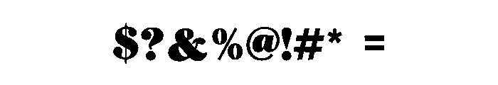 Bully Big Font OTHER CHARS