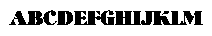 Bully Big Font UPPERCASE