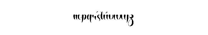 Bullying Font LOWERCASE