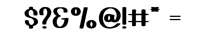 Bulpoint Artline Font OTHER CHARS