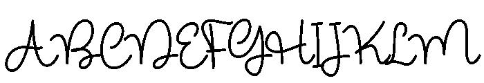 Bululu Script Font UPPERCASE