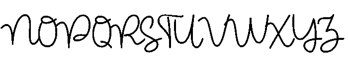 Bululu Script Font UPPERCASE