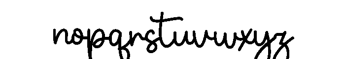 Bululu Script Font LOWERCASE