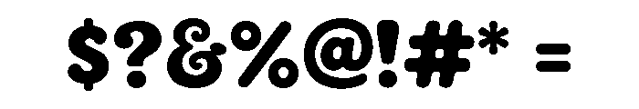 Bumaro Bold Font OTHER CHARS