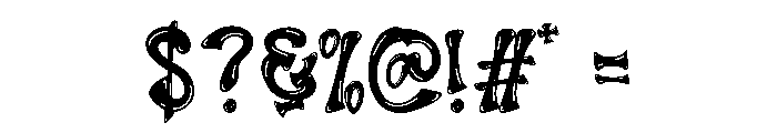 Bumble Thick Font OTHER CHARS