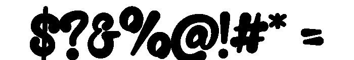 Bumblo Font OTHER CHARS
