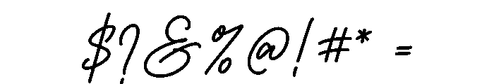 Bumgreks Signature Font OTHER CHARS