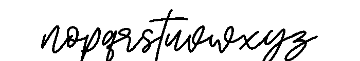 Bumgreks Signature Font LOWERCASE