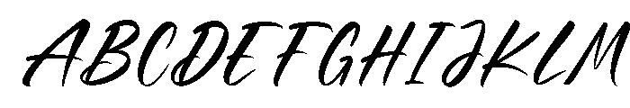 Bumpher Regular Font UPPERCASE