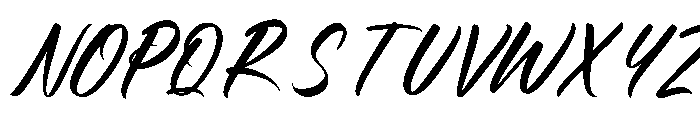 Bumpher Regular Font UPPERCASE