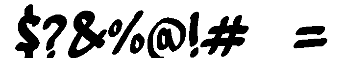 Bumpy Bear Font OTHER CHARS