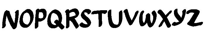 Bumpy Bear Font UPPERCASE
