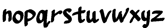 Bumpy Bear Font LOWERCASE
