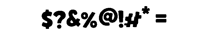 Bumpy Jam Font OTHER CHARS