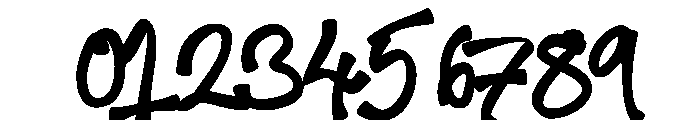 Bumpyhand Medium Font OTHER CHARS