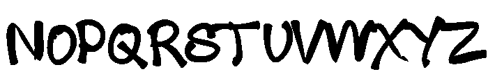 Bumpyhand Medium Font UPPERCASE