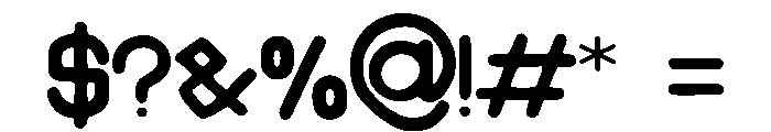 Bunday_Clean Font OTHER CHARS