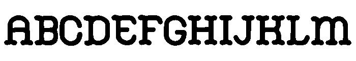 Bunday_Clean Font UPPERCASE