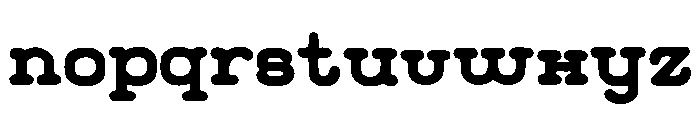 Bunday_Clean Font LOWERCASE
