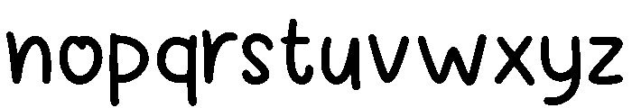 Bunga Spring Regular Font LOWERCASE