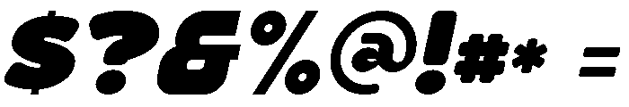 Bungahday Italic Font OTHER CHARS