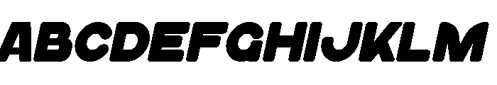 Bungahday Italic Font UPPERCASE