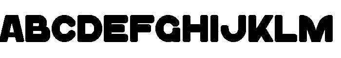 Bungahday Font UPPERCASE