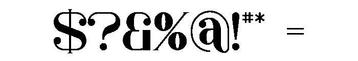 Bungalow Serif Font OTHER CHARS