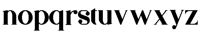 Bungalow Serif Font LOWERCASE