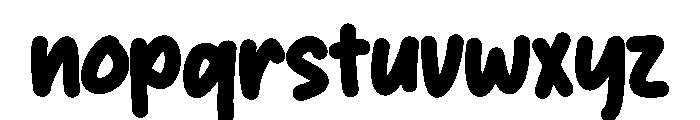 Bungkam Font LOWERCASE