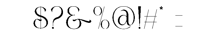Bungs Font OTHER CHARS