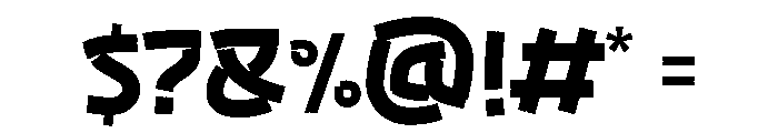 Bunkasai Solid Font OTHER CHARS