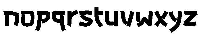 Bunkasai Solid Font LOWERCASE
