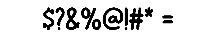 Bunny Floss Regular Font OTHER CHARS