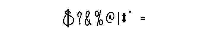 Bunny Flower Font OTHER CHARS