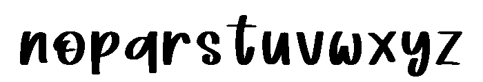 Bunny Glimpse Regular Font LOWERCASE