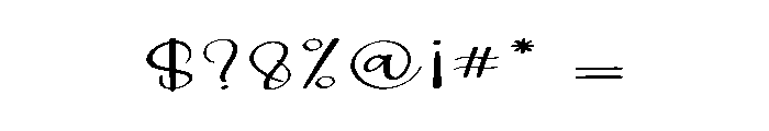 Bunny Handmade Font OTHER CHARS