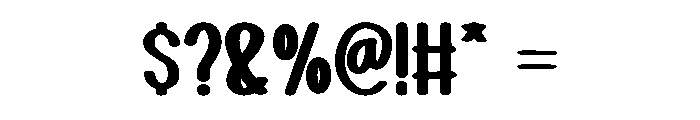 Bunny Mellow Regular Font OTHER CHARS