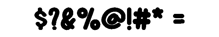Bunny Scrib Regular Font OTHER CHARS