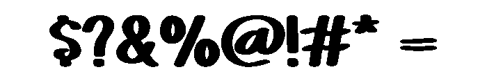 Bunny Script Regular Font OTHER CHARS