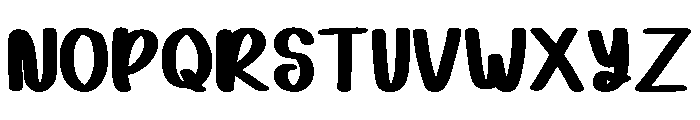 Bunny Script Regular Font UPPERCASE