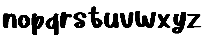 Bunny Script Regular Font LOWERCASE