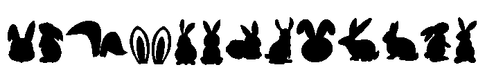 Bunny Silhouette FONT