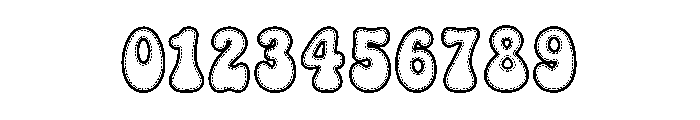 Bunny Stitch Outline Font OTHER CHARS