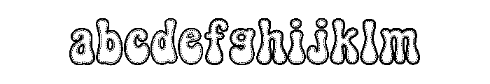 Bunny Stitch Outline FONT