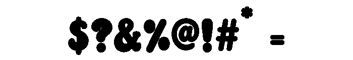 Bunny Stitch Solid Font OTHER CHARS